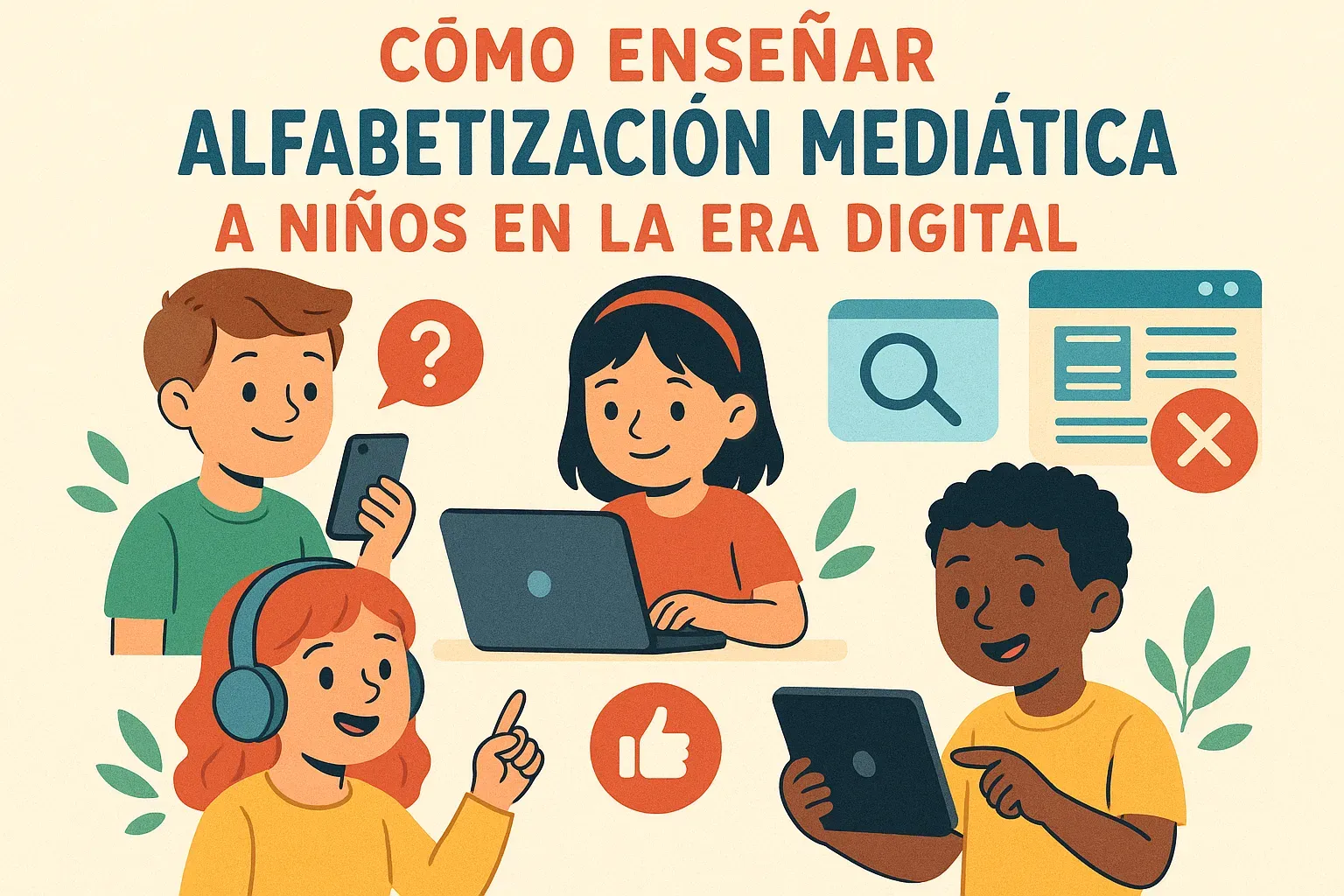 Cómo enseñar alfabetización mediática a niños en la era digital